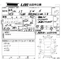 Toyota NOAH лот № 9215 оценка 3.5  с аукциона в Японии 5