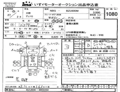 Hino DUTRO  с аукциона в Японии