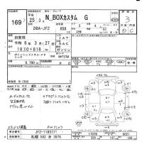Honda N BOX лот № 169 оценка 3  с аукциона в Японии 6