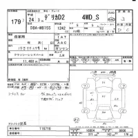 Mitsubishi DELICA D2 лот № 179 оценка 3  с аукциона в Японии 5