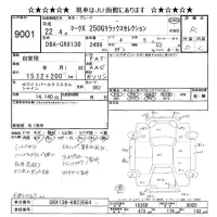 Toyota MARK X лот № 9001 оценка R  с аукциона в Японии 9