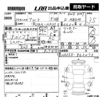Suzuki ALTO лот № 3805 оценка 3.5  с аукциона в Японии 2