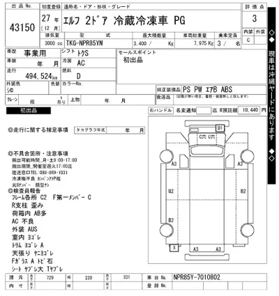 Isuzu ELF  с аукциона в Японии