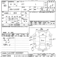 Subaru STELLA лот № 93 оценка 3.5  с аукциона в Японии 2