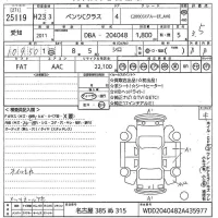 Mercedes-Benz C CLASS лот № 25119 оценка 3.5  с аукциона в Японии 10