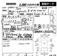Suzuki EVERY лот № 3843 оценка 3.5  с аукциона в Японии 4