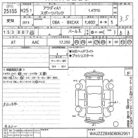 Audi A1 лот № 25155 оценка 3.5  с аукциона в Японии 10