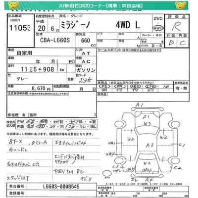 Daihatsu MIRA  с аукциона в Японии
