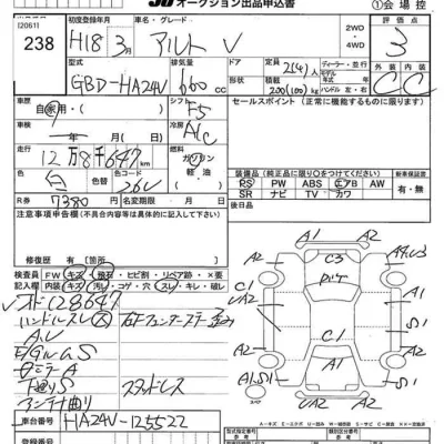 Suzuki ALTO VAN  с аукциона в Японии
