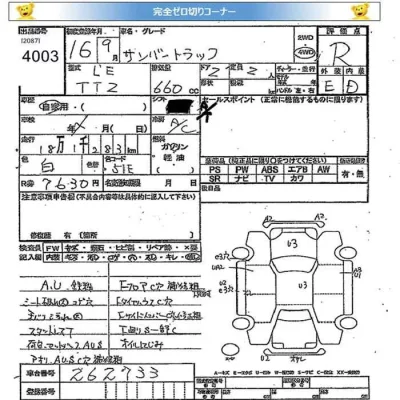 Subaru SAMBAR  с аукциона в Японии