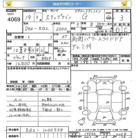 Honda STEP WAGON лот № 4069 оценка 3  с аукциона в Японии 5