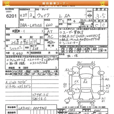Daihatsu WAKE  с аукциона в Японии