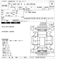 Subaru STELLA лот № 2788 оценка RA  с аукциона в Японии 2