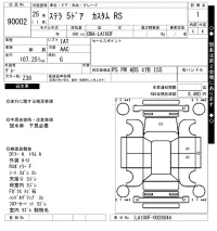 Subaru STELLA лот № 90002 оценка 1  с аукциона в Японии 4