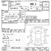 Suzuki HUSTLER лот № 3505 оценка 3.5  с аукциона в Японии 2