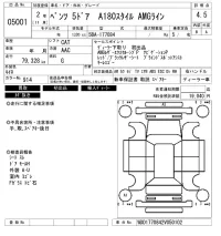 Mercedes-Benz A CLASS лот № 5001 оценка 4.5  с аукциона в Японии 6