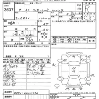 Toyota STARLET лот № 3637 оценка R  с аукциона в Японии 7