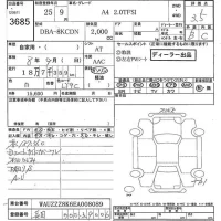Audi A4 лот № 3685 оценка 3.5  с аукциона в Японии 6