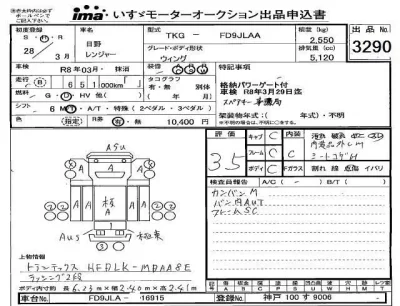 Hino RANGER  с аукциона в Японии