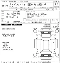 Mercedes-Benz E CLASS лот № 5127 оценка 4.5  с аукциона в Японии 6
