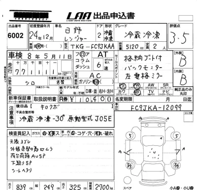 Hino RANGER  с аукциона в Японии