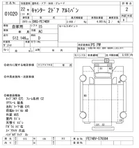 Mitsubishi CANTER лот № 1020 оценка 2  с аукциона в Японии 3