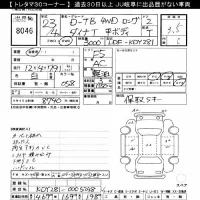 Toyota DYNA лот № 8046 оценка 3.5  с аукциона в Японии 7