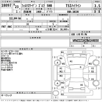 Volkswagen GOLF лот № 18097 оценка 3.5  с аукциона в Японии 2