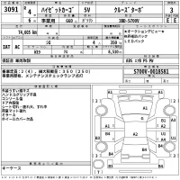 Daihatsu HIJET VAN лот № 3091 оценка 3  с аукциона в Японии 2