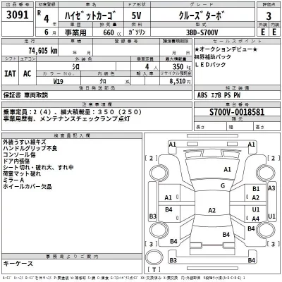 Daihatsu HIJET VAN  с аукциона в Японии