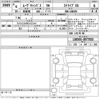 Daihatsu MOVE CANBUS лот № 3089 оценка 6  с аукциона в Японии 2