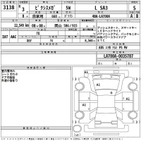 Toyota PIXIS MEGA лот № 3138 оценка 5  с аукциона в Японии 2