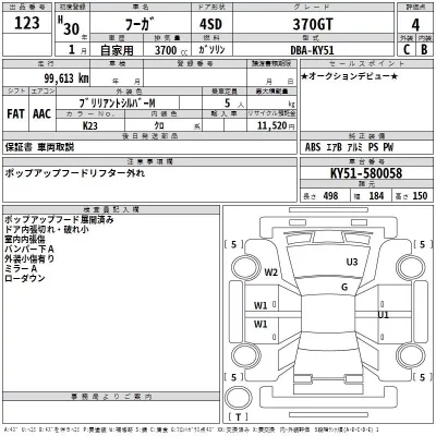 Nissan FUGA  с аукциона в Японии