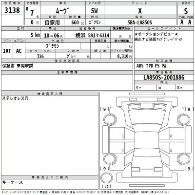 Daihatsu MOVE  с аукциона в Японии