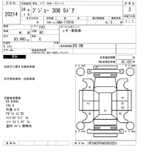 Peugeot 308 лот № 20214 оценка 3  с аукциона в Японии 4