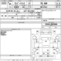 Subaru SAMBAR лот № 3233 оценка 3.5  с аукциона в Японии 2