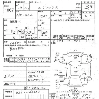 Honda EDIX  с аукциона в Японии
