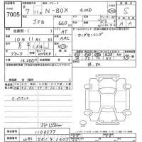 Honda N BOX лот № 7005 оценка S  с аукциона в Японии 3