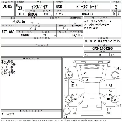 Honda INSPIRE  с аукциона в Японии