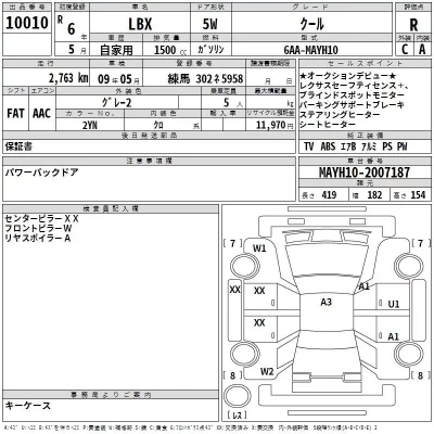 Lexus LBX  с аукциона в Японии