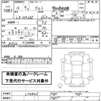 Suzuki ALTO лот № 1061 оценка   с аукциона в Японии 2