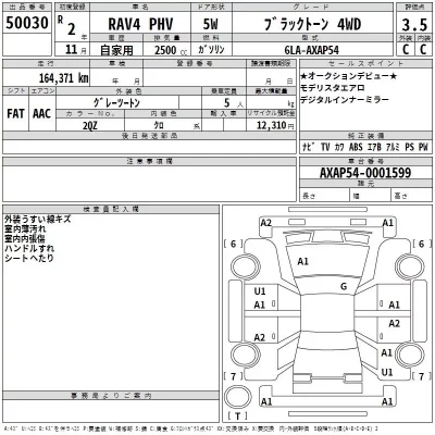 Toyota RAV4  с аукциона в Японии