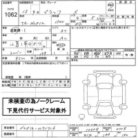 Toyota PLATZ лот № 1062 оценка   с аукциона в Японии 2