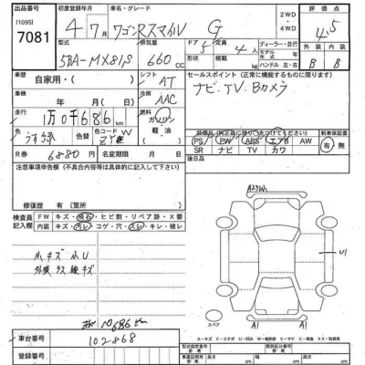 Suzuki WAGON R SMILE  с аукциона в Японии