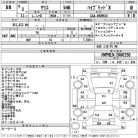 Toyota YARIS лот № 88 оценка R  с аукциона в Японии 2