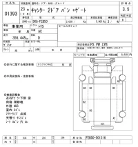 Mitsubishi CANTER лот № 1393 оценка 3.5  с аукциона в Японии 3
