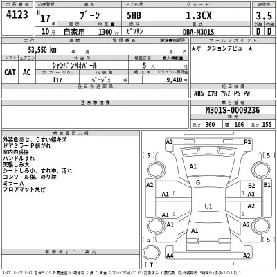 Daihatsu Boon  с аукциона в Японии
