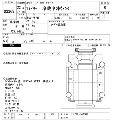 Mitsubishi FUSO FIGHTER  с аукциона в Японии