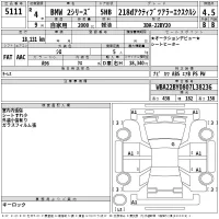 BMW 2-Series лот № 5111 оценка 4.5  с аукциона в Японии 2