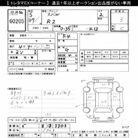 Subaru R-2 лот № 60205 оценка 3  с аукциона в Японии 8